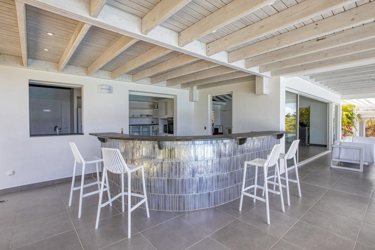15.Location villa No Limit vue mer Saint Martin les Terres Basses - Terrase.